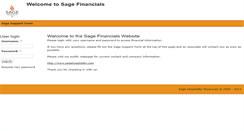Desktop Screenshot of financials.sagehospitality.com